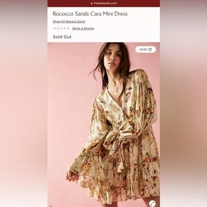 Free People Boho Mini Dress Sz M